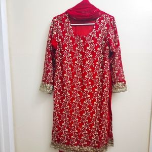 3 piece pakistani dress
